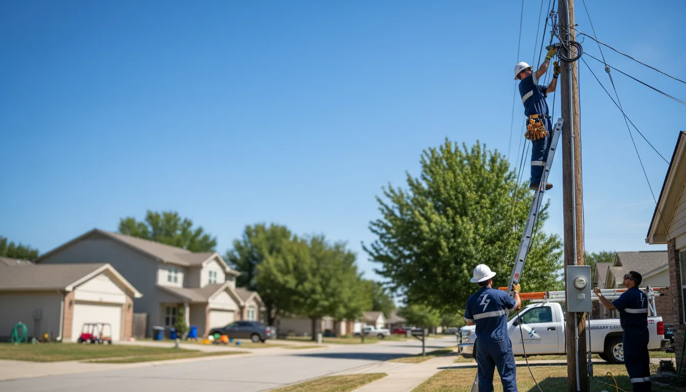 Residential electrician providing installation services in Pollock, ID